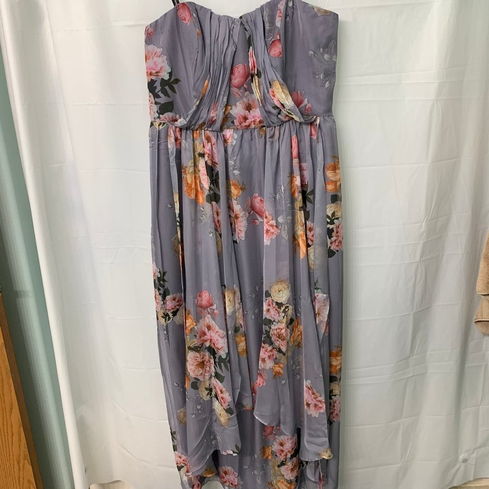 NWT City Chic Floral Floor Length Gown